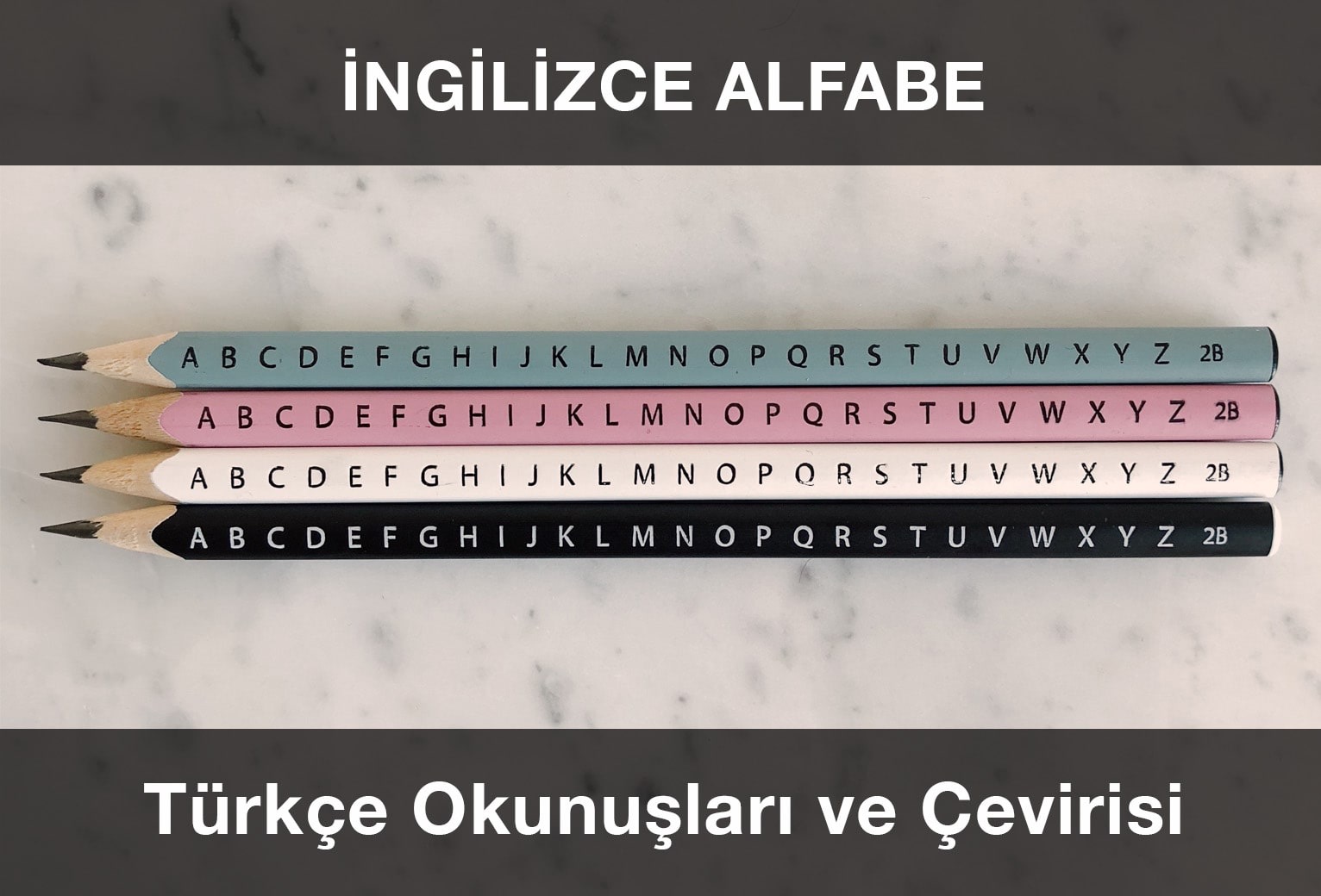 İngilizce Alfabe ve İngilizce Harflerin Türkçe Okunuşları