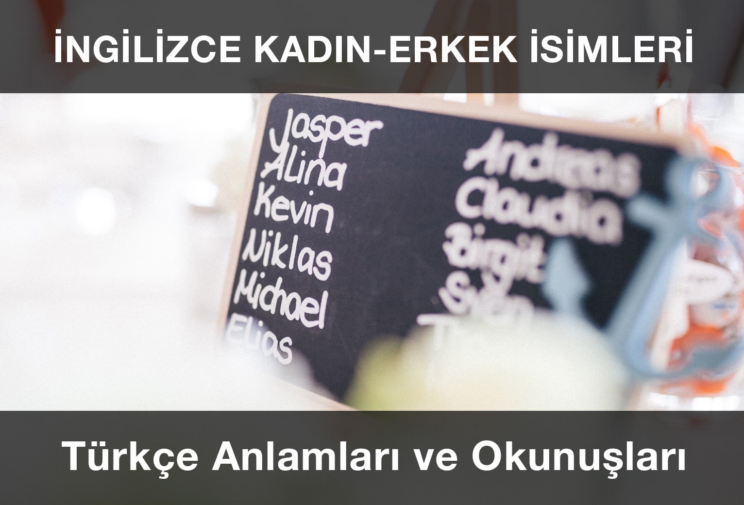 İngilizce İsimler ve Anlamları En Güzel Yabancı Erkek-Kadın İsimleri ve Türkçe Karşılığı