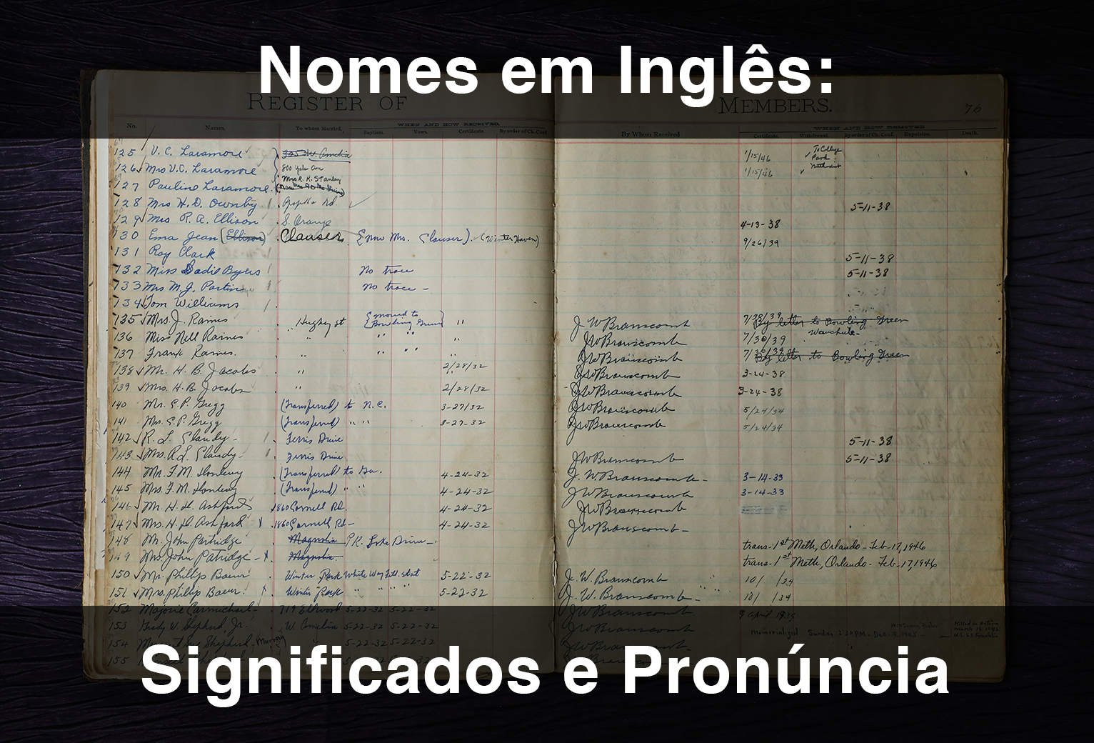 99 nomes bíblicos em inglês e seus significados