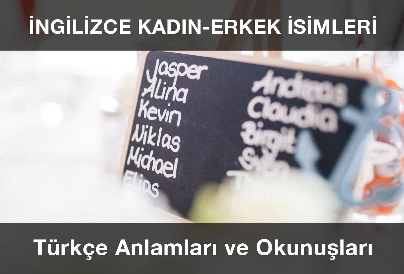 İngilizce İsimler ve Anlamları En Güzel Yabancı Erkek-Kadın İsimleri ve Türkçe Karşılığı